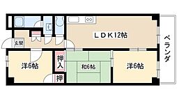 第2高杉マンション 3LDKの間取図画像