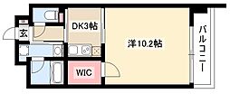 ソフィア・八田 1DKの間取図画像