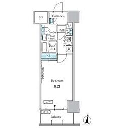 PARKAXIS名古屋山王一丁目 1Kの間取図画像