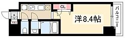 ディアレイシャス浅間町 1Kの間取図画像
