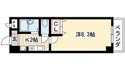 ネオサイト 1Kの間取図画像