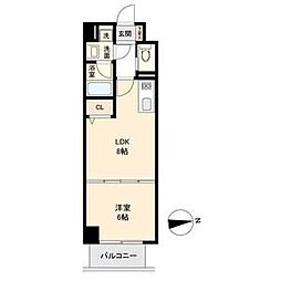 HF名駅北レジデンスEAST 1LDKの間取図画像