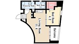 Chateau＆Hotel Meieki-Minami 2nd 10階1LDKの間取り