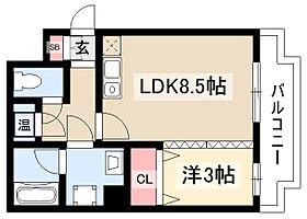 エポラール白壁  ｜ 愛知県名古屋市東区白壁3丁目24-58（賃貸マンション1LDK・2階・33.84㎡） その2