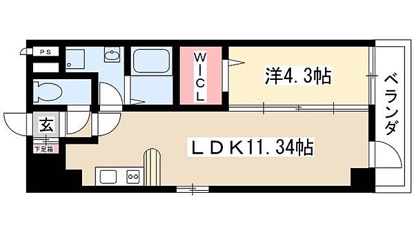 フォレシティ栄 ｜愛知県名古屋市中区栄1丁目(賃貸マンション1LDK・6階・40.02㎡)の写真 その2