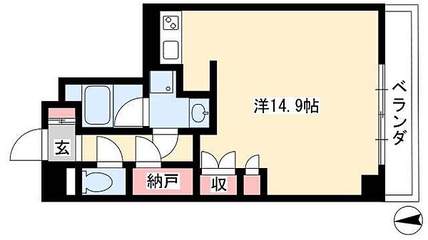 アーデン春岡 ｜愛知県名古屋市千種区春岡1丁目(賃貸マンション1R・3階・40.01㎡)の写真 その2