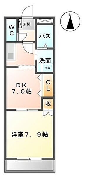 ラ　ターユ ｜愛知県名古屋市中川区中郷1丁目(賃貸アパート1DK・2階・35.94㎡)の写真 その2