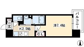 リバーコート砂田橋I  ｜ 愛知県名古屋市東区大幸4丁目22-16（賃貸マンション1K・10階・24.87㎡） その2