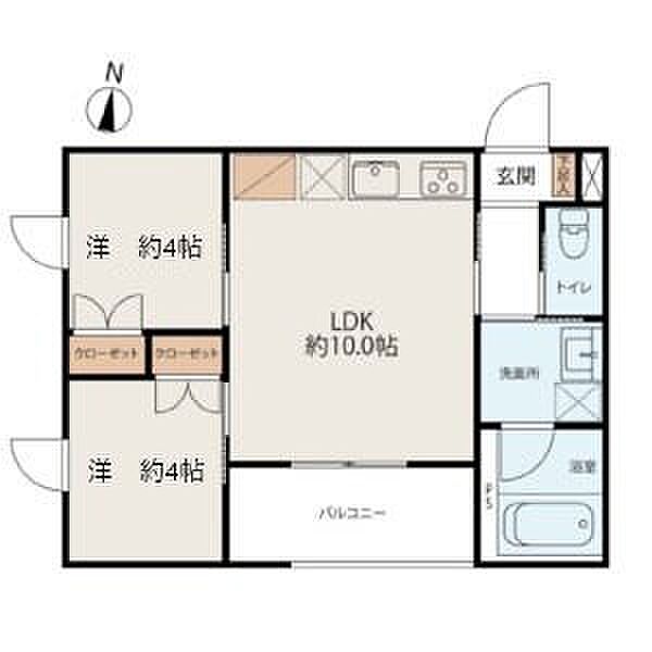 WELLNEST ROOM 名駅南(ウェルネストルーム) ｜愛知県名古屋市中川区西日置2丁目(賃貸アパート2LDK・1階・40.78㎡)の写真 その2