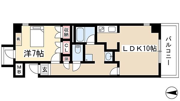 鶴舞ガーデンコート ｜愛知県名古屋市中区千代田3丁目(賃貸マンション1LDK・8階・42.49㎡)の写真 その2