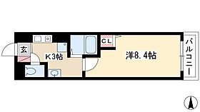 ヒルズ花の木  ｜ 愛知県名古屋市西区花の木1丁目9-18（賃貸マンション1K・8階・24.51㎡） その2