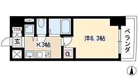 プレサンス金山グリーンパークス  ｜ 愛知県名古屋市中区平和1丁目16-17（賃貸マンション1K・5階・21.09㎡） その2