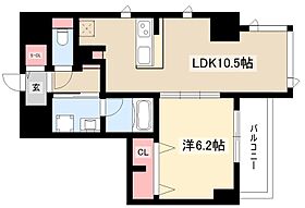 フォートイースト筒井  ｜ 愛知県名古屋市東区筒井3丁目2211（賃貸マンション1LDK・5階・41.48㎡） その2