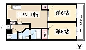 DOMUS21  ｜ 愛知県名古屋市中区栄4丁目6-42（賃貸マンション2LDK・11階・43.57㎡） その2