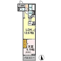 ルミナーレ  ｜ 愛知県名古屋市北区上飯田南町3丁目4（賃貸アパート1LDK・2階・45.14㎡） その2