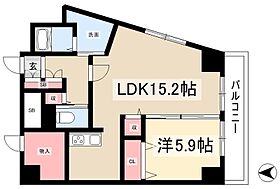 リベルテ鶴舞  ｜ 愛知県名古屋市中区千代田5丁目8-22（賃貸マンション1LDK・7階・56.89㎡） その2