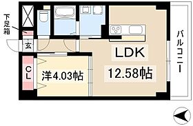 GRANDUKE代官町reverso  ｜ 愛知県名古屋市東区代官町1-5（賃貸マンション1LDK・4階・40.80㎡） その2