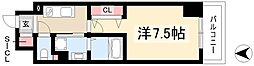 プレイズシード浅間町 3階1Kの間取り