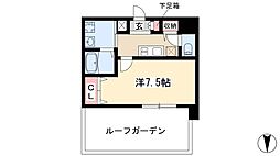 クレシェール大須 10階1Kの間取り