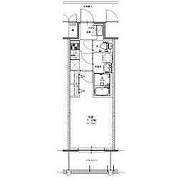 S-RESIDENCE浅間町駅前axial(アクシャル) 5階1Kの間取り