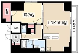 間取図画像 1LDK