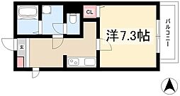 Gallery庄内通 3階1Kの間取り