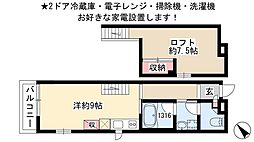 SuccessII 3階ワンルームの間取り