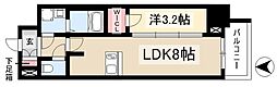 クレヴィスタ名古屋上前津 12階1LDKの間取り