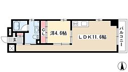 ザ・テラス丸の内 4階1LDKの間取り