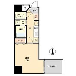 レジデンス名古屋千代田 2階1Kの間取り