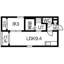 REGALEST granSouth 1階1LDKの間取り