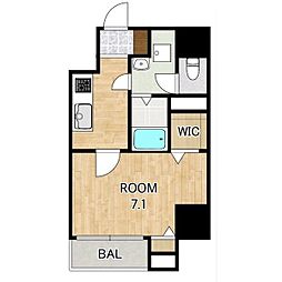 マリーベル栄 2階1Kの間取り