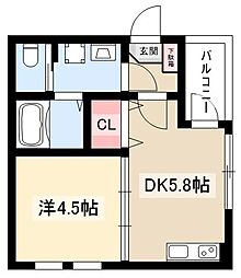 間取図画像 1DK