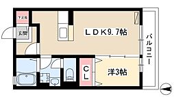 ロイヤルシティー 1LDKの間取図画像