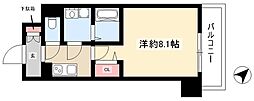 エスリード名古屋東別院 1Kの間取図画像