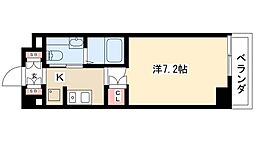 アーデン春岡 1Kの間取図画像