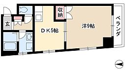 CASAGRAZIA 1DKの間取図画像
