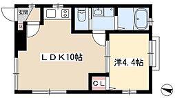 LeGioie名駅 1LDKの間取図画像