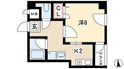 イトサンビル 1Kの間取図画像