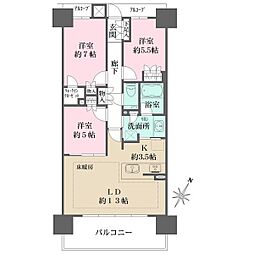 ザ・パークハウス大曽根レジデンス 3LDKの間取図画像