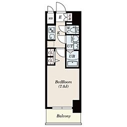 S-RESIDENCE金山3丁目 1Kの間取図画像