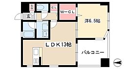 エスポワールi 1LDKの間取図画像