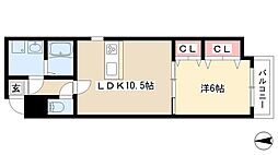 Solare 1LDKの間取図画像