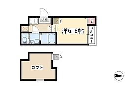 カレラ 1Kの間取図画像