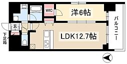 プレサンス栄ライズ 1LDKの間取図画像