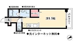 アクシア車道 ワンルームの間取図画像