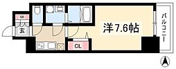 エスリード葵桜通り 1Kの間取図画像