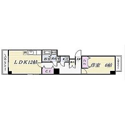 ドリーム新栄 1LDKの間取図画像