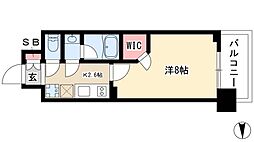 ブランシエスタ泉 1Kの間取図画像