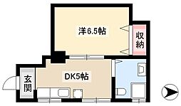 HP名駅西ビル 1DKの間取図画像